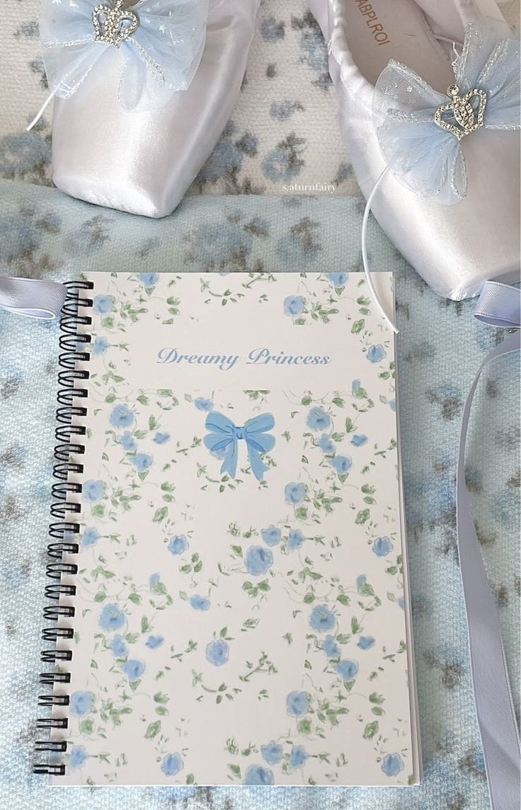 Floral Aesthetic Notebook 🦋 
