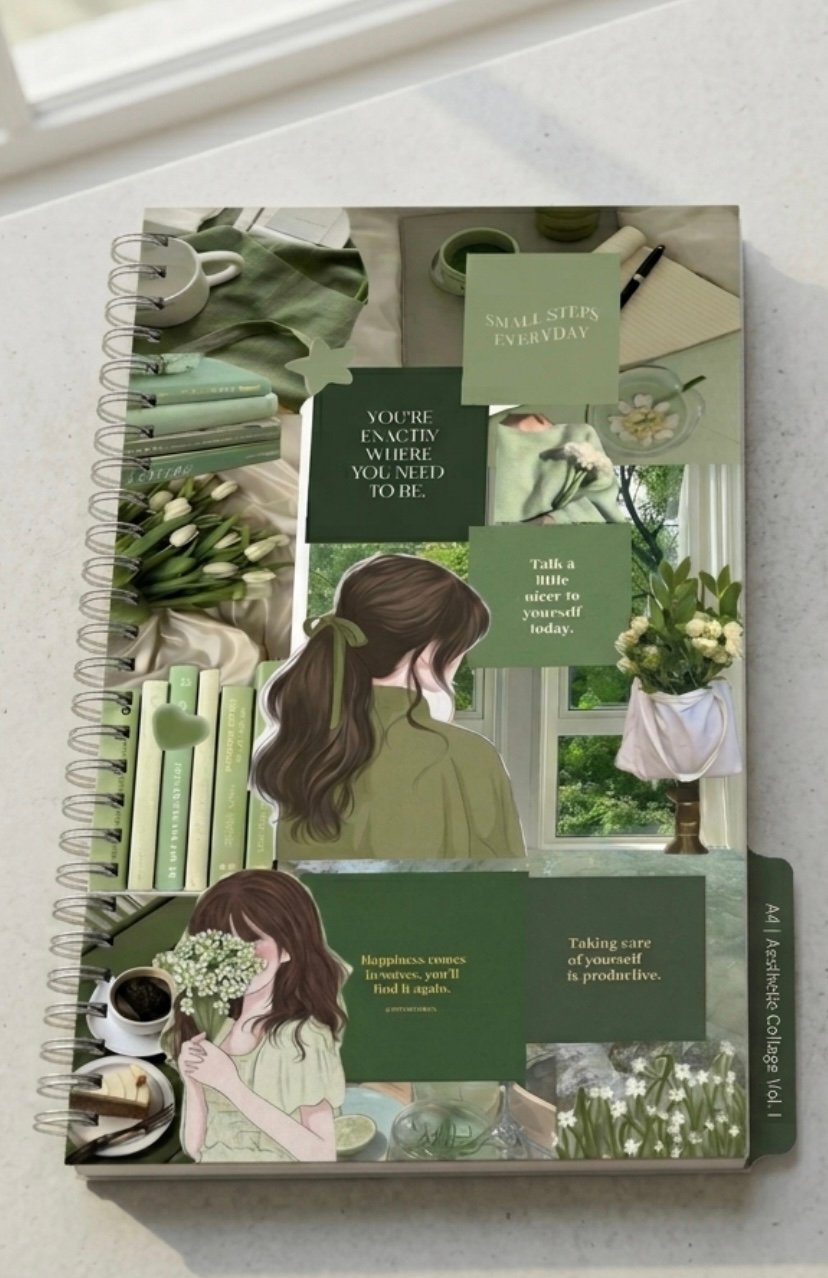 Green Aesthetic Notebook 💚 